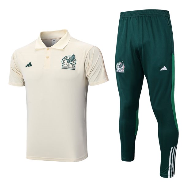 Polo México Conjunto Completo 2022-23 Blanco Verde